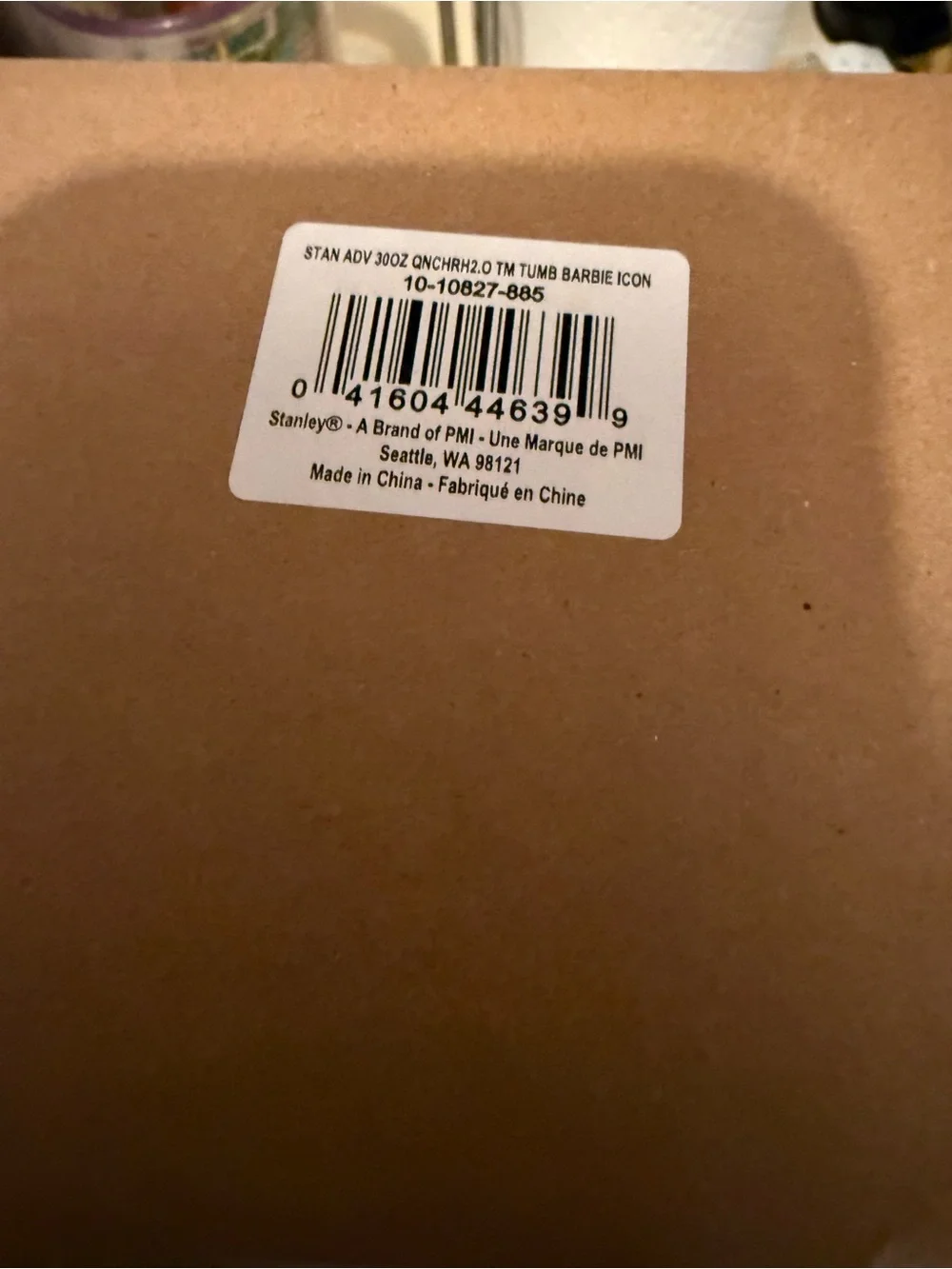 Stanley Pink Travel Tumbler with Barcode Label - Picture 2 of 4